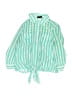 Mine Stripes Green Long Sleeve Blouse Size M (kids) - photo 1