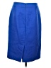 J.Crew 100% Polyester Solid Blue Formal Skirt Size 4 - photo 2