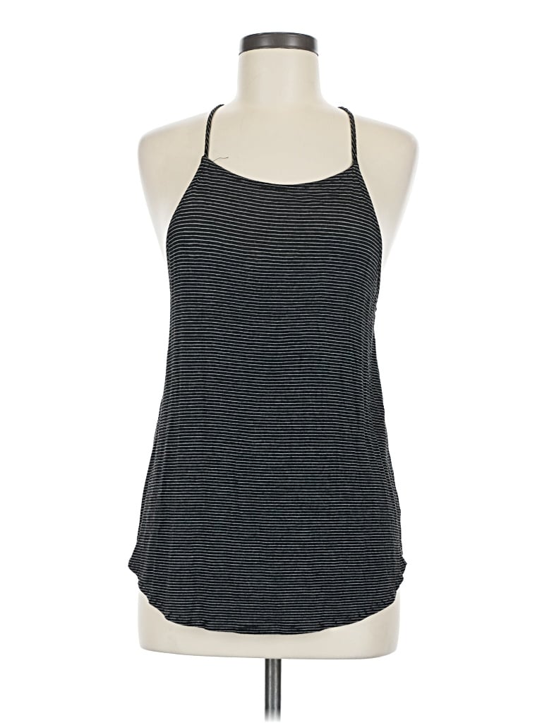 Pre-owned Final Touch Tank Top Gray Halter Neckline Tops