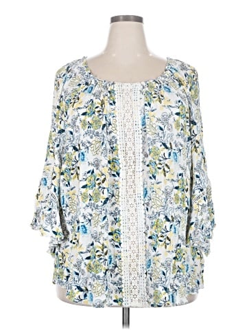 New Directions 3/4 Sleeve Blouse (view 1)