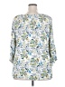 New Directions Blue 3/4 Sleeve Blouse Size 2X - photo 2