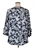 Ruby Rd. Blue 3/4 Sleeve Blouse Size 1X - photo 2