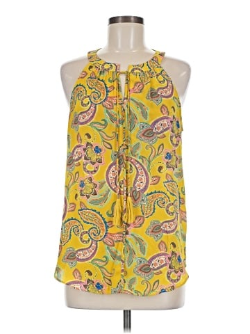 Rose + Olive Sleeveless Blouse (view 1)