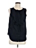 Ann Taylor 100% Polyester Black Sleeveless Blouse Size M - photo 1