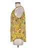 Rose + Olive 100% Polyester Yellow Sleeveless Blouse Size M - photo 5