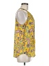 Rose + Olive 100% Polyester Yellow Sleeveless Blouse Size M - photo 4