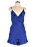 Monteau Solid Blue Romper Size L - photo 1