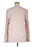 Ann Taylor Stars Pink Long Sleeve Blouse Size XL - photo 2