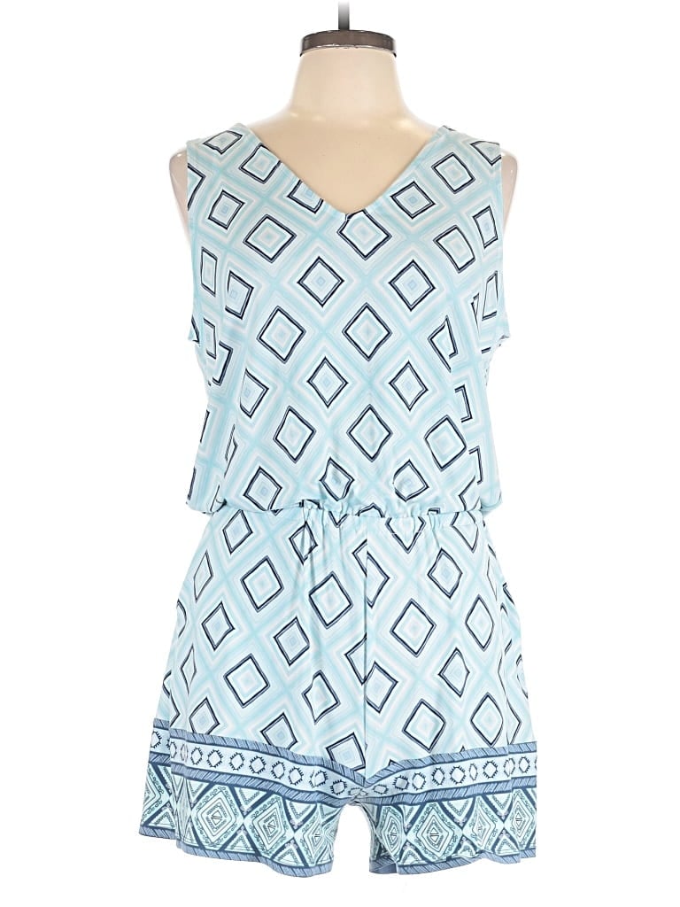 Pre-owned Market & Spruce Romper In Blue