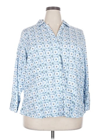 Croft & Barrow 3/4 Sleeve Button-Down Shirt (view 1)