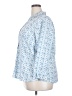 Croft & Barrow Print Blue 3/4 Sleeve Button-Down Shirt Size 2X - photo 5