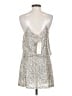 Assorted Brands 100% Polyester Metallic Silver Cocktail Dress Size S (estimated) - photo 2
