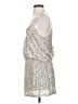 Assorted Brands 100% Polyester Metallic Silver Cocktail Dress Size S (estimated) - photo 5