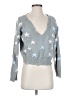 Wild Honey Stars Silver Pullover Sweater Size S - photo 1