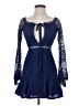 Missguided 100% Polyester Blue Cocktail Dress Size 2 - photo 1