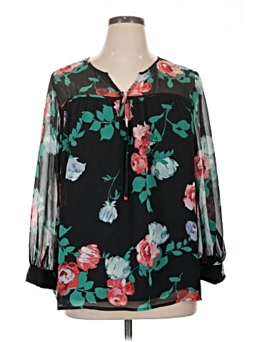 Apt. 9 3/4 Sleeve Blouse (view 1)