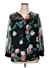 Apt. 9 100% Polyester Black 3/4 Sleeve Blouse Size XL - photo 1