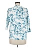 Blair Blue 3/4 Sleeve Blouse Size M - photo 2