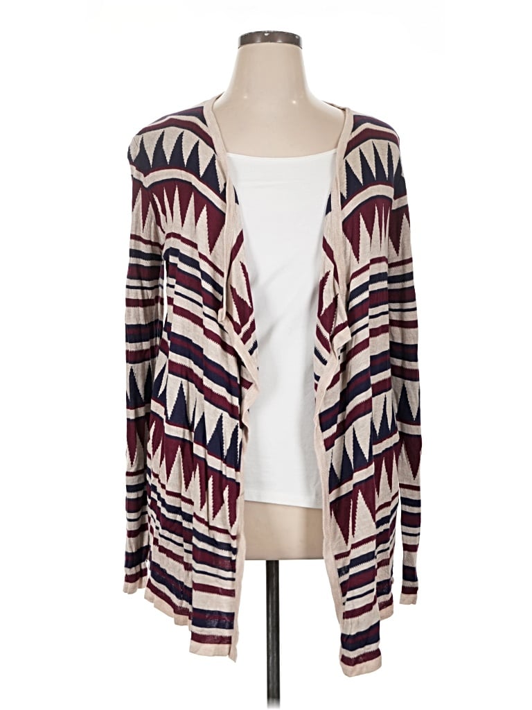 Pre-owned Faded Glory Cardigan Sweater In Purple