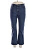 Nordstrom Chevron-herringbone Blue Jeans Size 14 - photo 1