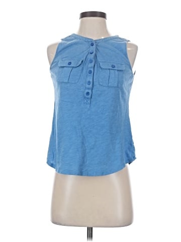 NY&C Sleeveless Button-Down Shirt (view 1)