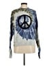 Spiritual Gangster Tie-dye Blue Pullover Sweater Size M - photo 1
