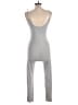 Daisy Solid Gray Jumpsuit Size L - photo 2