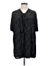 Siren Lily 100% Polyester Black Short Sleeve Henley Size 1X - photo 1