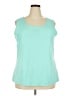 Ruby Rd. Teal Sleeveless T-Shirt Size 2X - photo 1