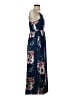 Unbranded Floral Blue Casual Dress Size S - photo 4