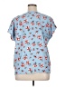 Hilary Radley Blue Short Sleeve Blouse Size XL - photo 2