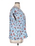 Hilary Radley Blue Short Sleeve Blouse Size XL - photo 4