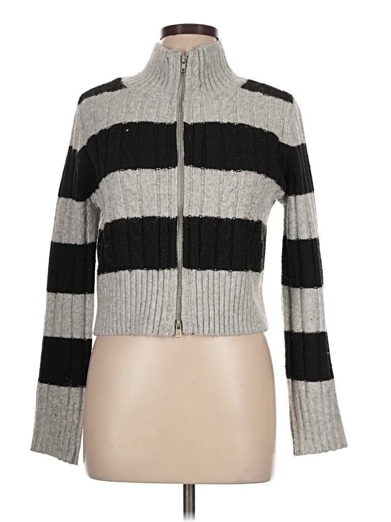 Pre-owned Assorted Brands Cardigan Sweater In Gray