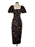 Hunter Bell Print Black Cocktail Dress Size 0 - photo 2