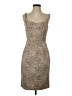 Antonio Melani Animal Print Tan Cocktail Dress Size 4 - photo 1