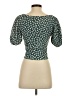 Free People Green Short Sleeve Top Size S - photo 2