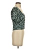 Free People Green Short Sleeve Top Size S - photo 4