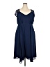 Torrid 100% Polyester Blue Cocktail Dress Size 20 Plus - photo 1