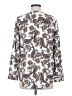 Brina & Em 100% Rayon Paisley White Long Sleeve Blouse Size M - photo 2