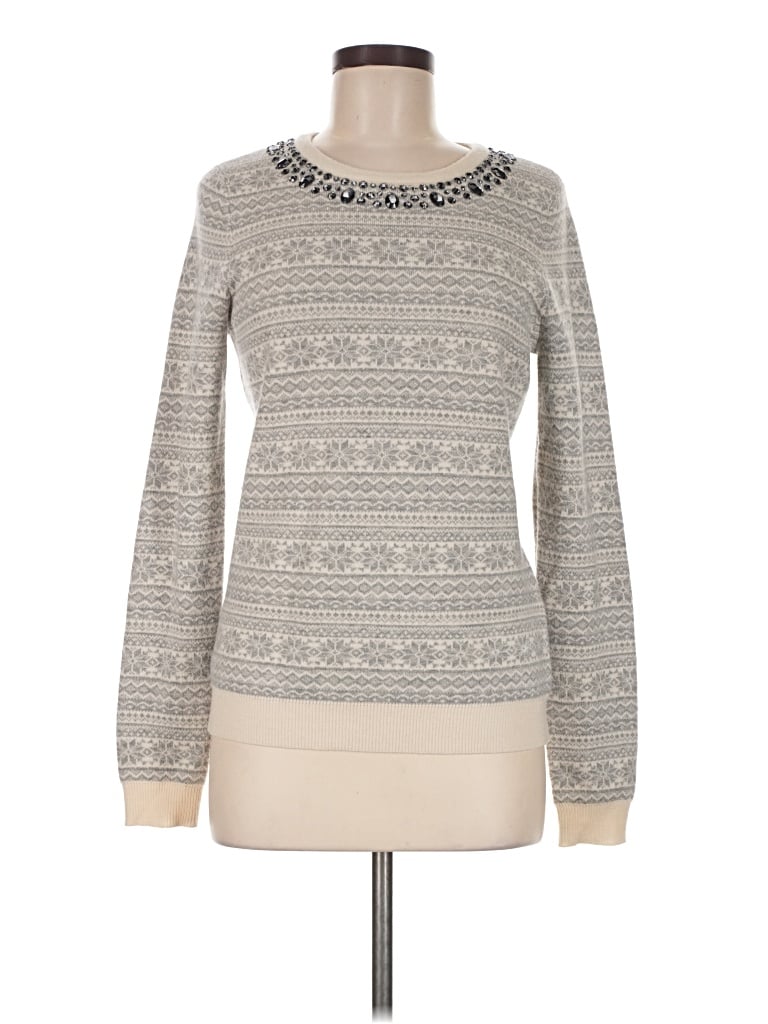 Pre-owned Vineyard Vines Wool Pullover Sweater In Gray