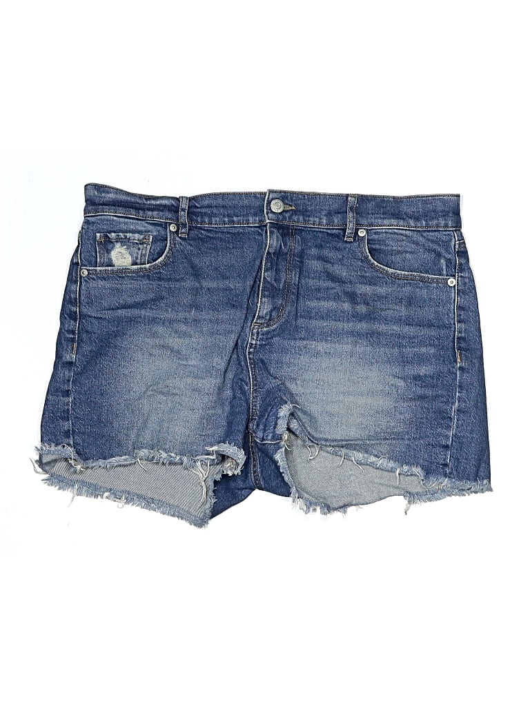 Pre-owned Ann Taylor Loft Denim Shorts In Blue