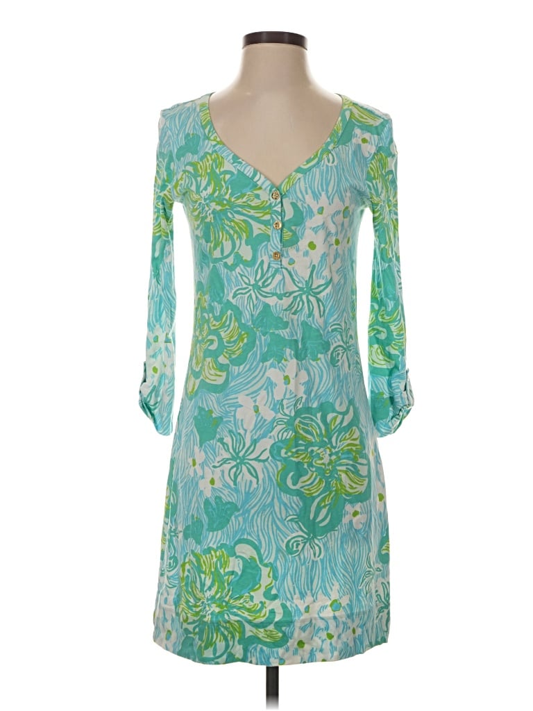 Pre-owned Lilly Pulitzer Cocktail Dress In Teal
