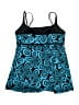 Longitude Paisley Blue One Piece Swimsuit Size 18 - photo 2