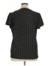 Maurices 100% Polyester Polka Dots Black Short Sleeve Blouse Size XL - photo 2