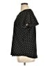 Maurices 100% Polyester Polka Dots Black Short Sleeve Blouse Size XL - photo 5