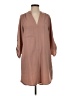 Lush Solid Tan Casual Dress Size S - photo 1