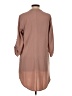 Lush Solid Tan Casual Dress Size S - photo 2