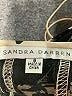 Sandra Darren 100% Polyester Graphic Black Cocktail Dress Size 6 - photo 7
