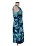 Perceptions 100% Polyester Print Blue Cocktail Dress Size 8 - photo 4