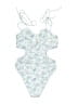 Tularosa Paisley Blue One Piece Swimsuit Size M - photo 2
